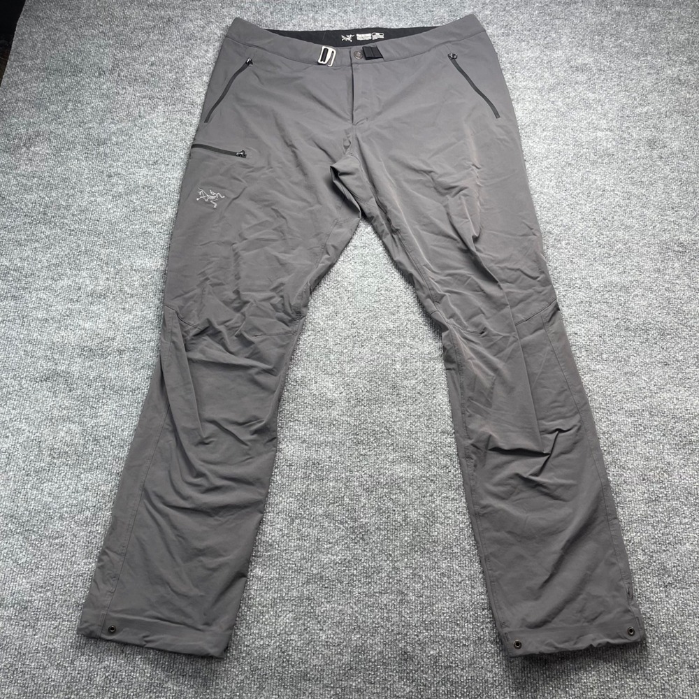 Arcteryx Gamma LT Pant Mens Large Regular Gray Softshell Hiking Outdoor 19235